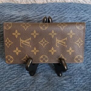Louis Vuitton Monogram Canvas Brazza Long Wallet